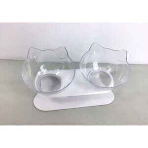 Raised Cat Shaped Double Dish